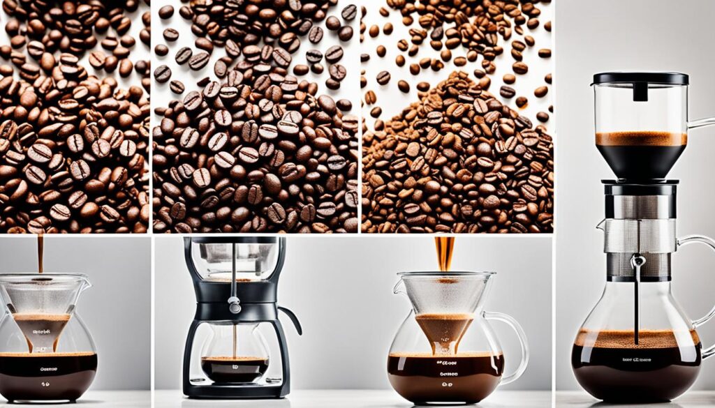 Aerating methods for coffee