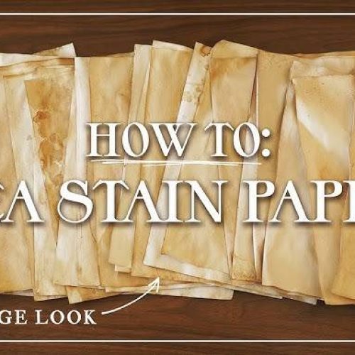 How to Coffee Stain Paper: Tips for Vintage Look
