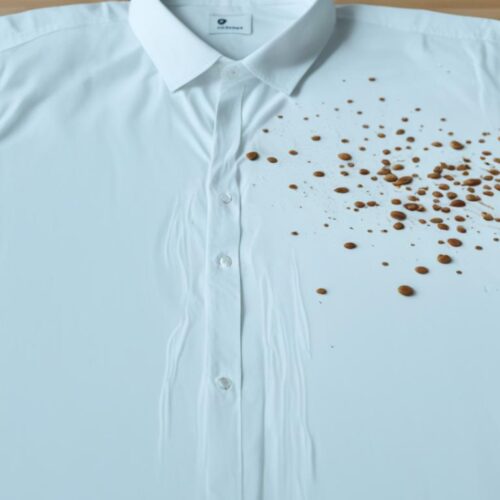 how to get coffee out of white shirt